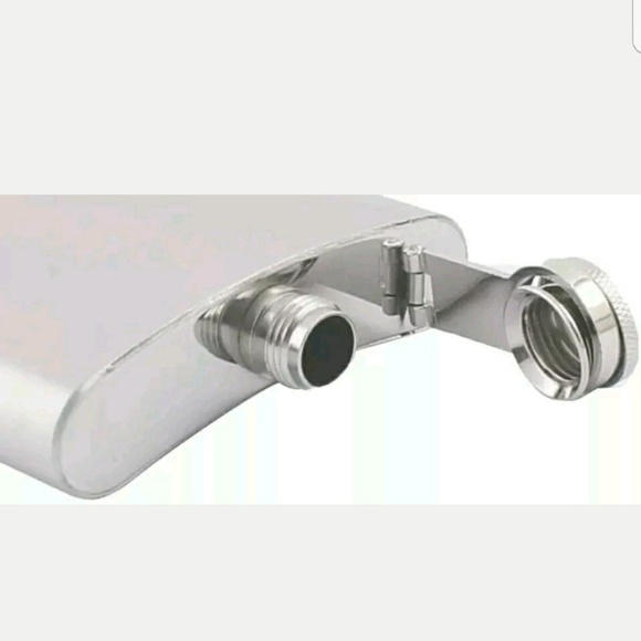 Hip Flask * Siver * New * 6oz - Picture 2 of 3